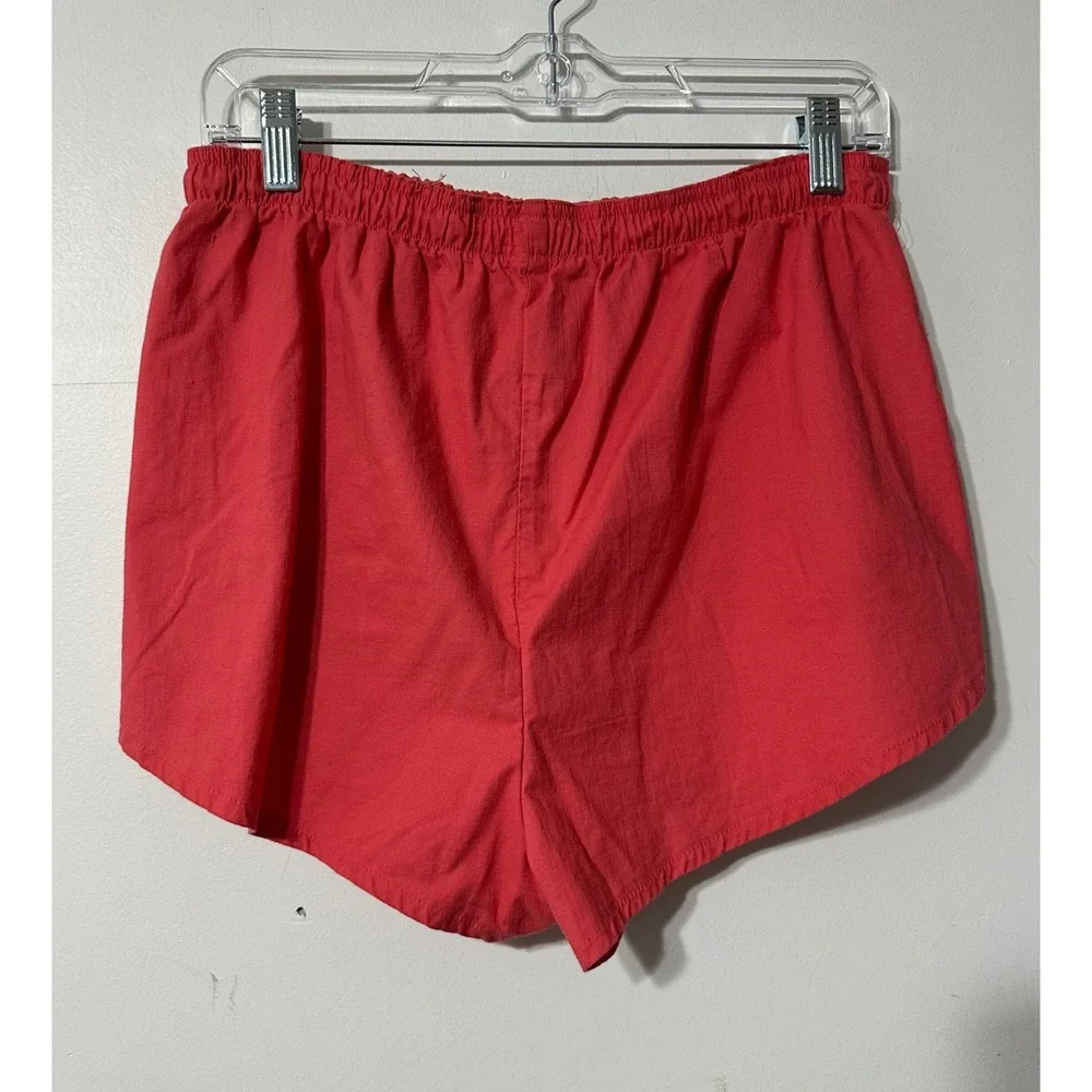 Straits Shorts Women Red Cotton Vintage Side Snap Dolphin Hem Fiji Retro